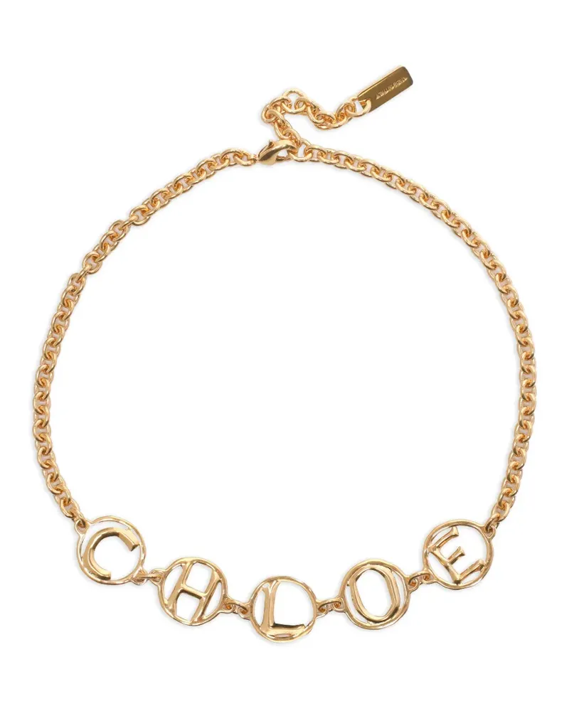 Chloé logo necklace - Gold Gold