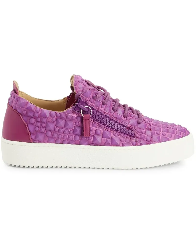 Giuseppe Zanotti Sneakers mit 3D-Detail - Violett Violett