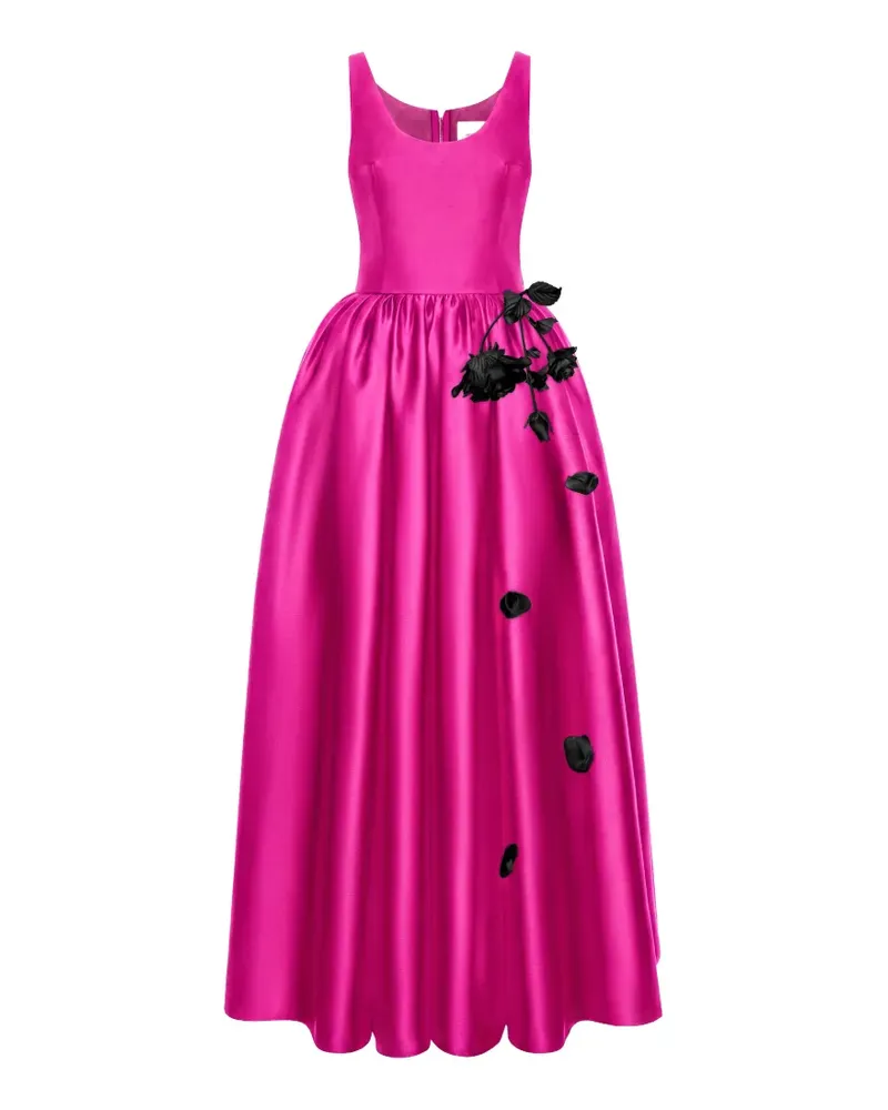 Cristina Savulescu The Beloved floral-appliqué gown - Rosa Rosa