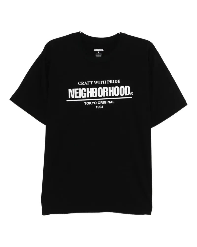 Neighborhood printed T-shirt - Schwarz Schwarz