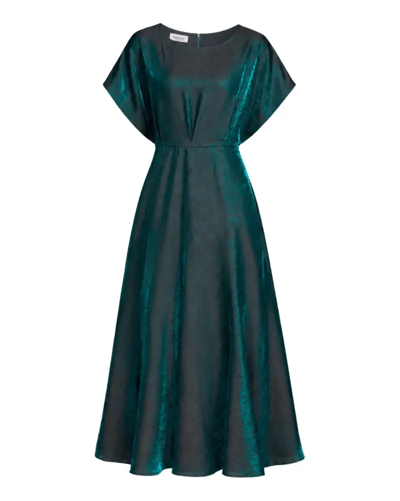 Baruni Ruba crackle-effect midi dress - Grün Grün
