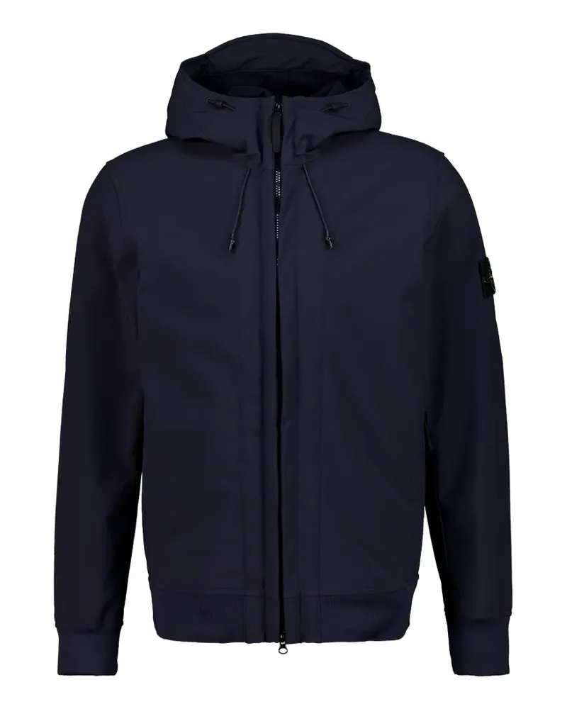 Stone Island Q100004 Kapuzenjacke mit wind- und wasserabweisender Membran - Blau Blau