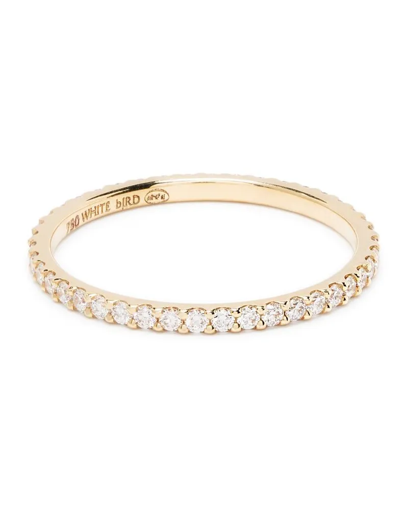 WHITE BIRD 18kt Gelbgoldring mit Diamanten Gold
