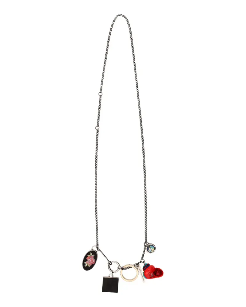 Dries van Noten Halskette mit Anhängern - Silber Silber