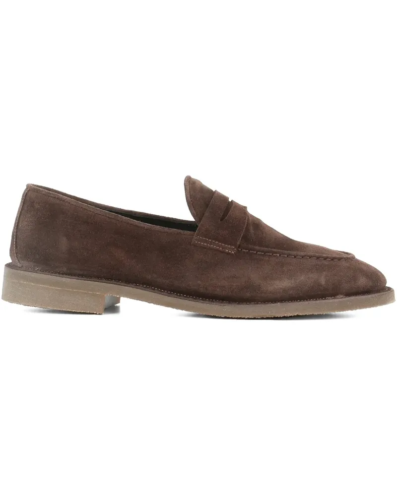 Alberto Fasciani Loafer aus Wildleder Braun