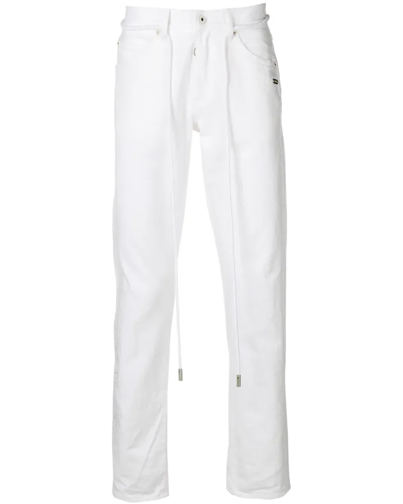 OFF-WHITE Jeans mit lockerem Schnitt - Weiß Weiß