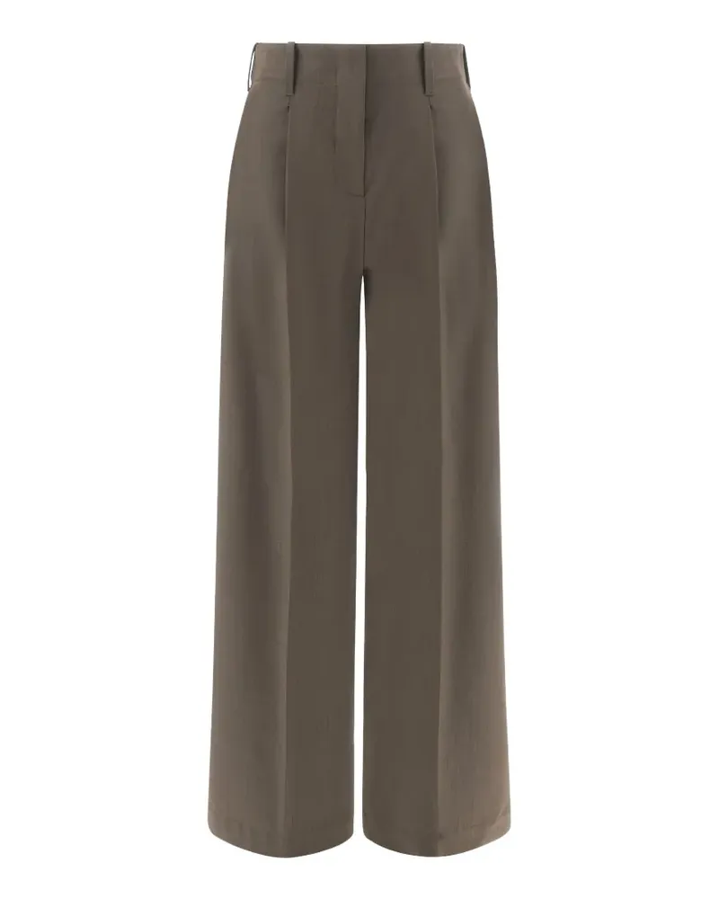Paul & Shark Plissierte Palazzohose - Grau Grau