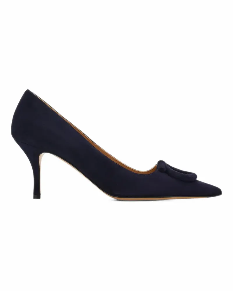 Ferragamo Gancini-Pumps mit mittelhohem Absatz - Blau Blau