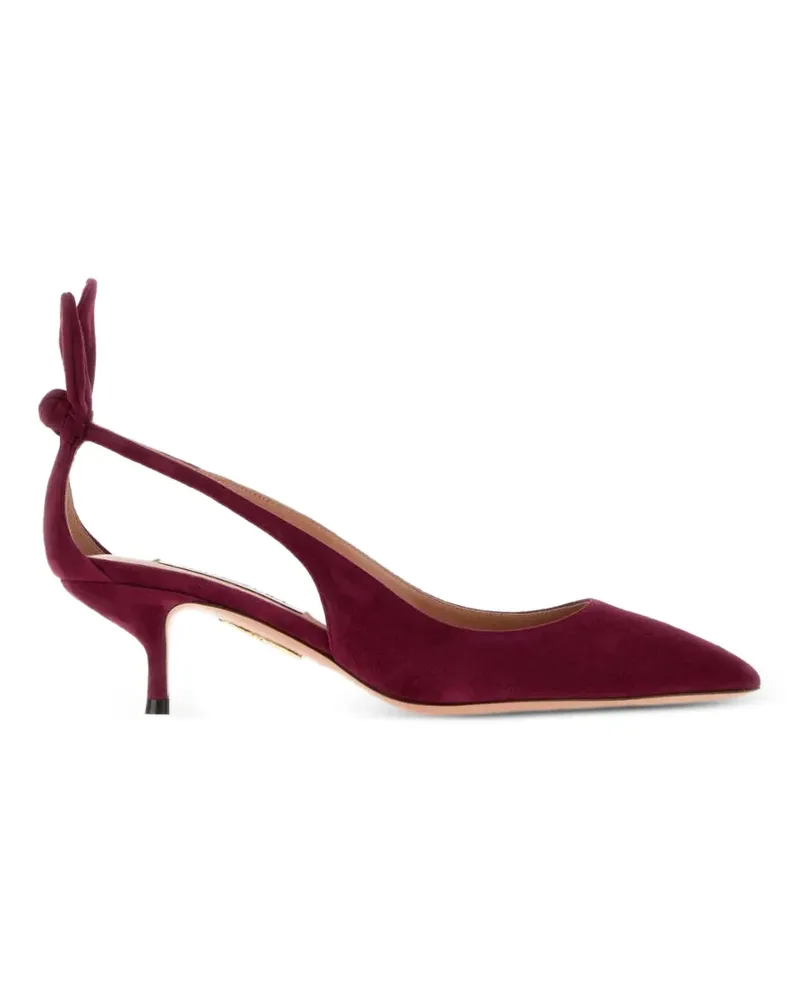 Aquazzura Pumps mit Schleife - Violett Violett