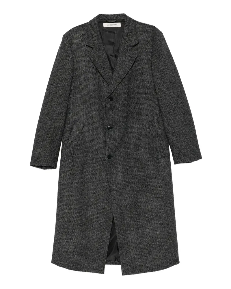 Sunflower herringbone single-breasted coat - Grau Grau