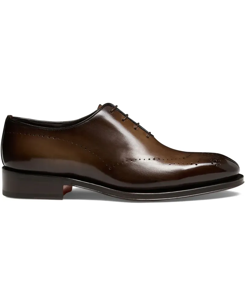 Santoni Oxford-Schuhe aus Leder - Braun Braun