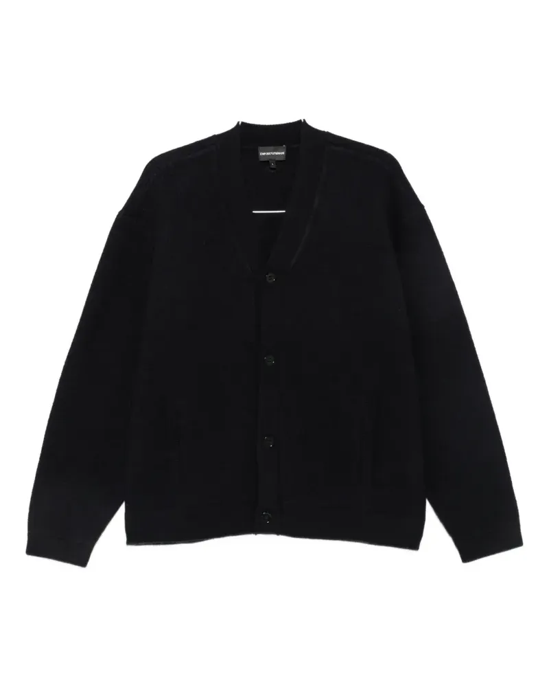 Emporio Armani Cardigan mit V-Ausschnitt - Blau Blau