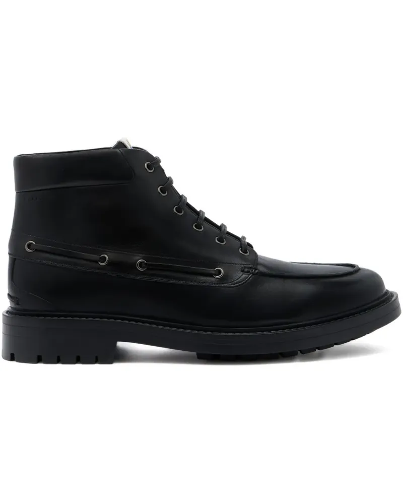Bally B-Lug Stiefel mit mandelförmiger Kappe 35mm - Schwarz Schwarz
