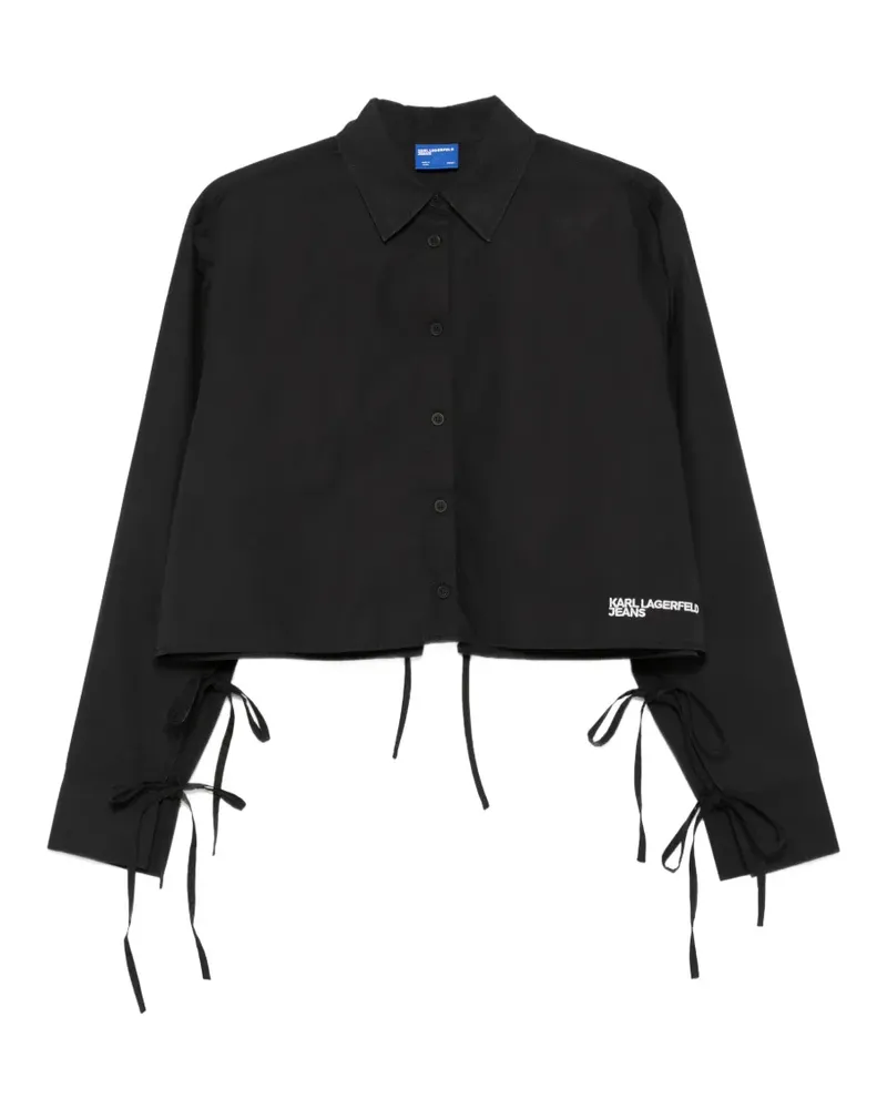 Karl Lagerfeld cotton shirt - Schwarz Schwarz