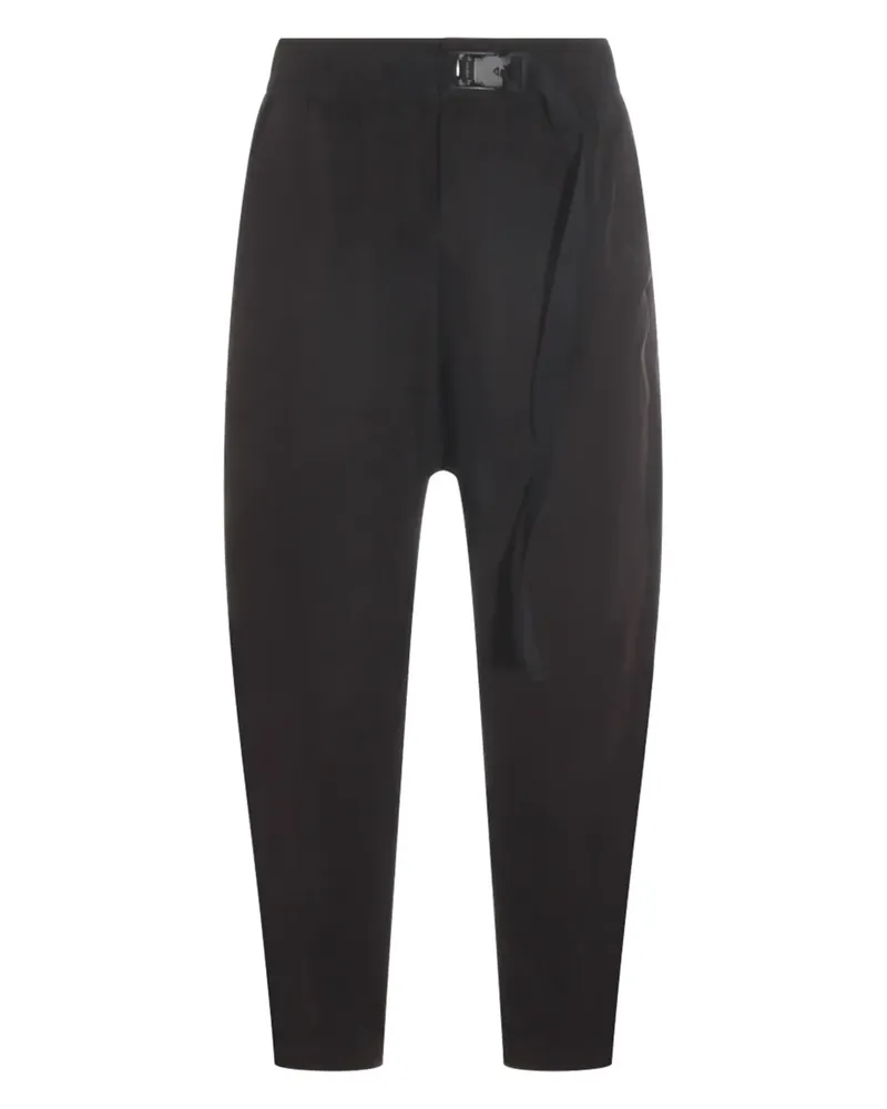 THOM KROM Gerade Taillenhose mit Schnallenverschluss - Schwarz Schwarz