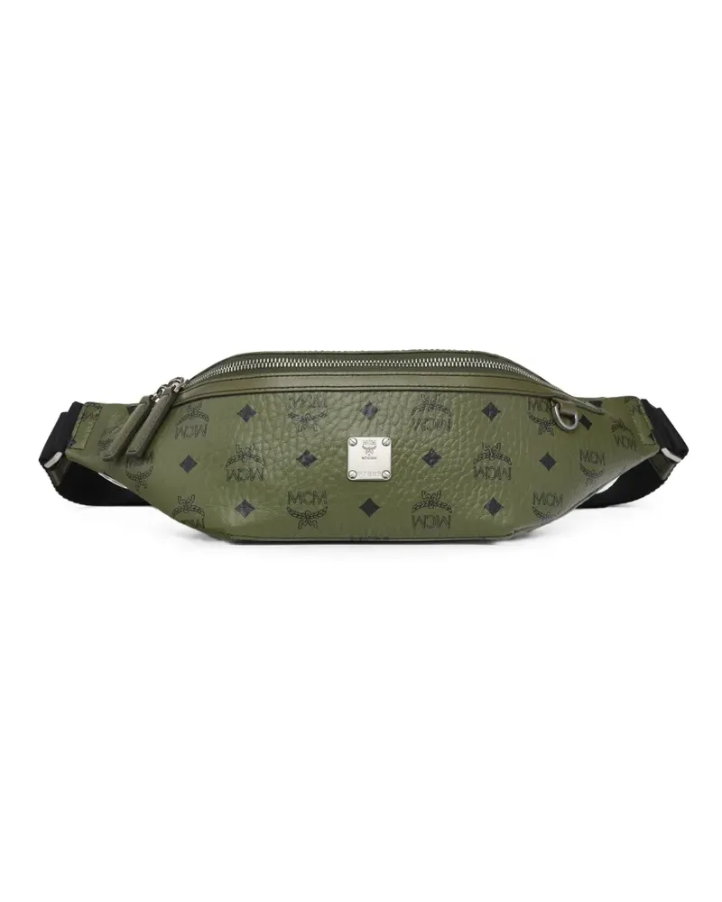 MCM Mittelgroße Visetos Gürteltasche - Grün Grün