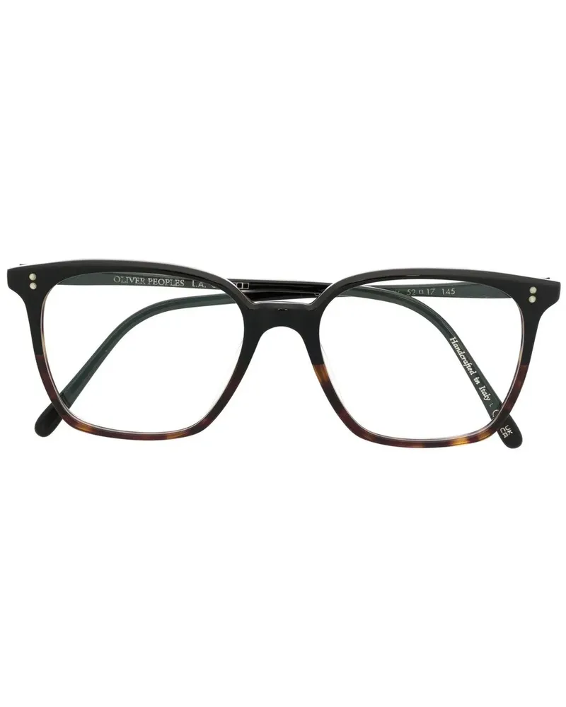 Oliver Peoples Rasey Brille mit eckigem Gestell - Schwarz Schwarz