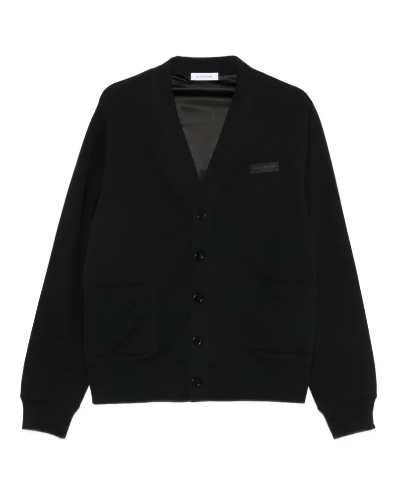 Givenchy Cardigan mit Logo-Patch - Schwarz Schwarz