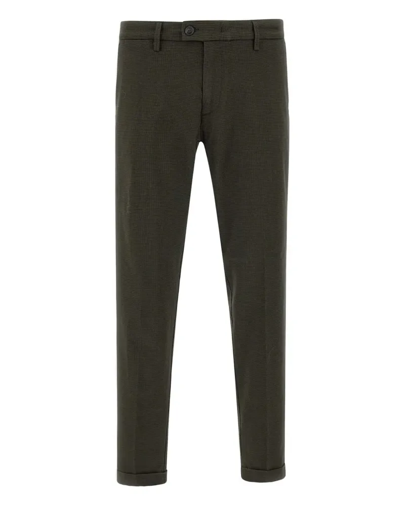 Re-HasH Mucha houndstooth-pattern trousers - Braun Braun