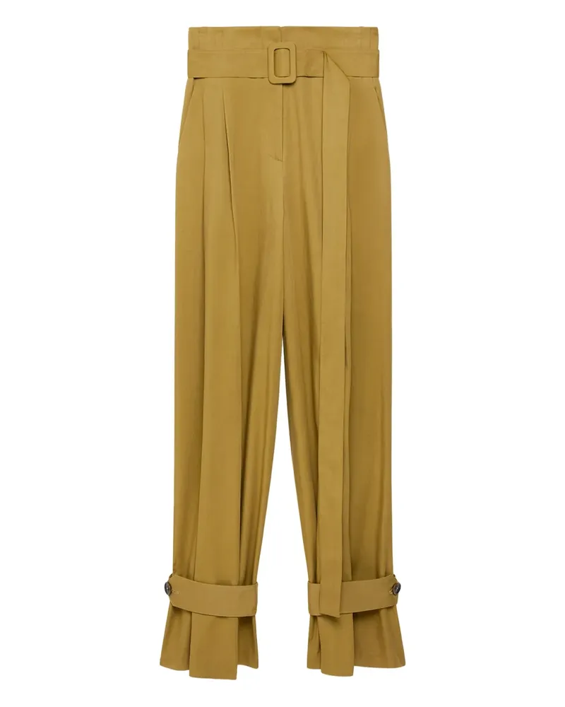 Another Tomorrow Plissierte Hose - Nude Nude