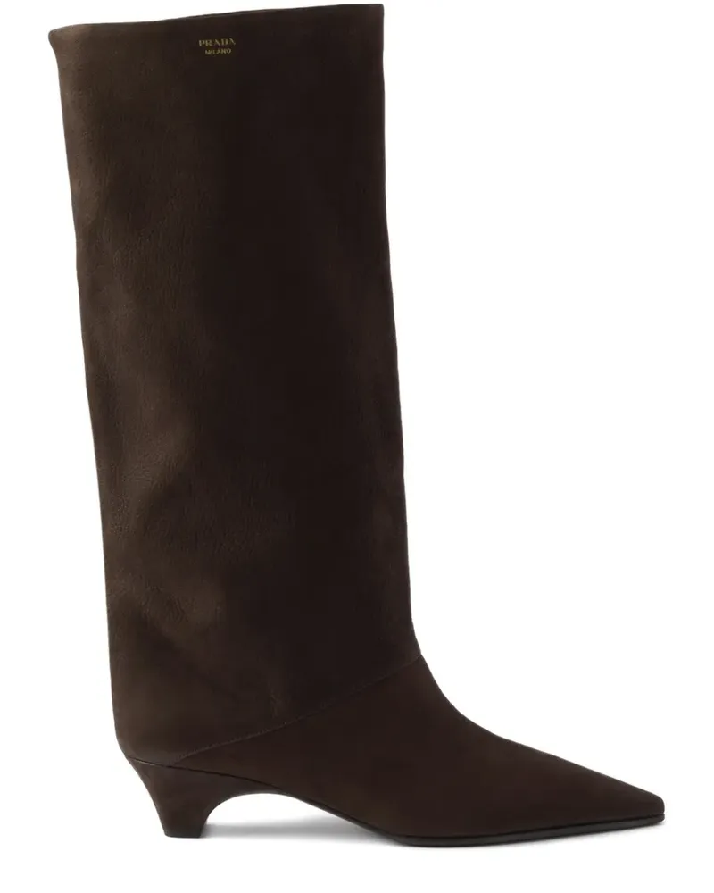 Prada Stiefel mit spitzer Kappe - Braun Braun