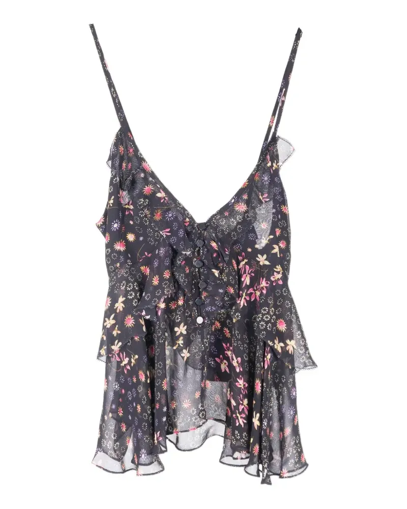 Isabel Marant Briara floral-print top - Schwarz Schwarz