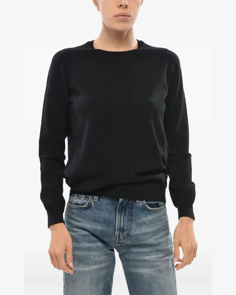 Malo Kaschmirpullover mit rundem Ausschnitt - Schwarz Schwarz