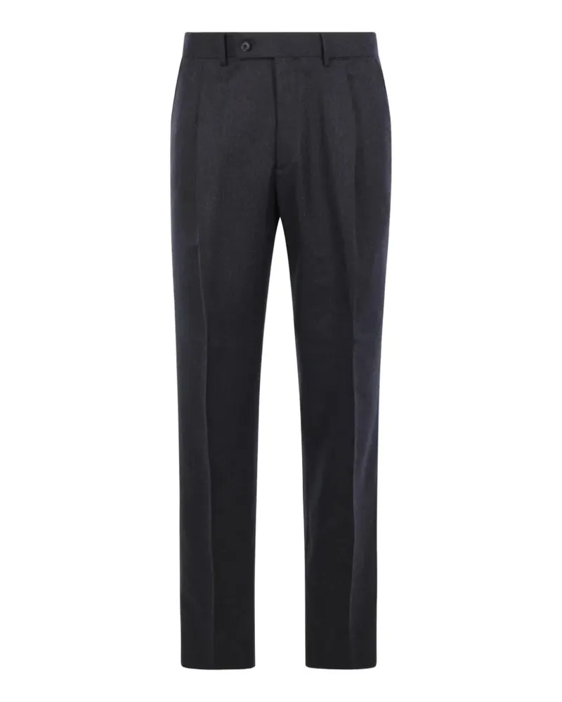 Caruso pressed-crease tailored trousers - Grau Grau
