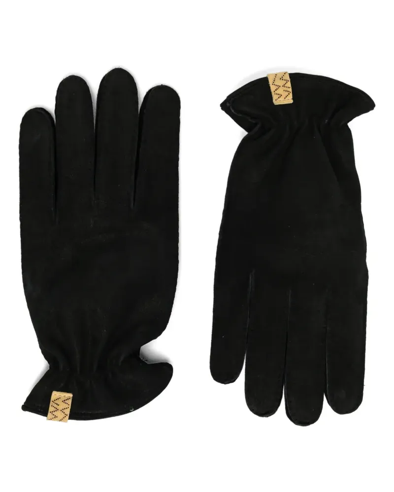 Visvim Handschuhe aus Leder - Schwarz Schwarz
