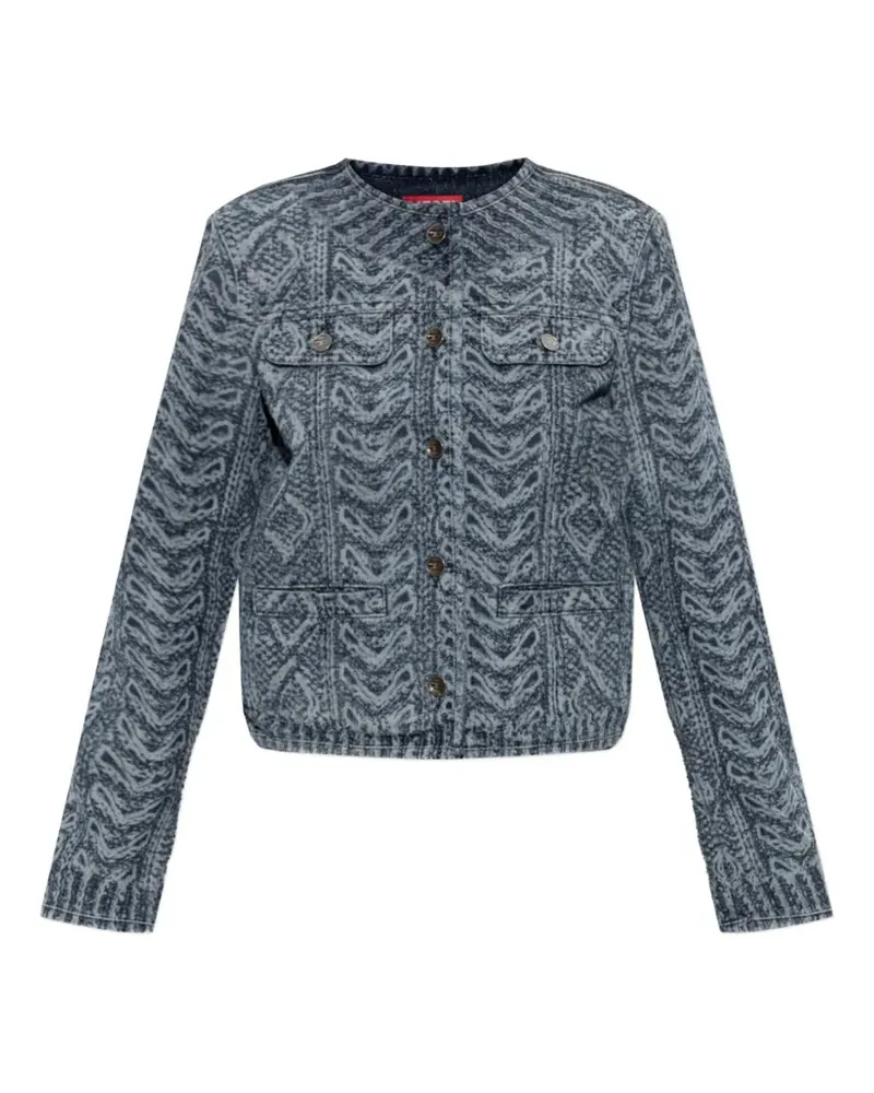 Diesel De-Grafy-S2 graphic-print jacket - Blau Blau