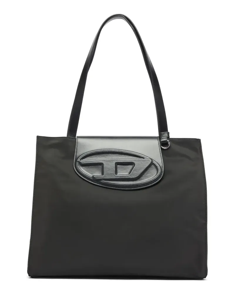 Diesel 1DR Oval D tote bag - Schwarz Schwarz