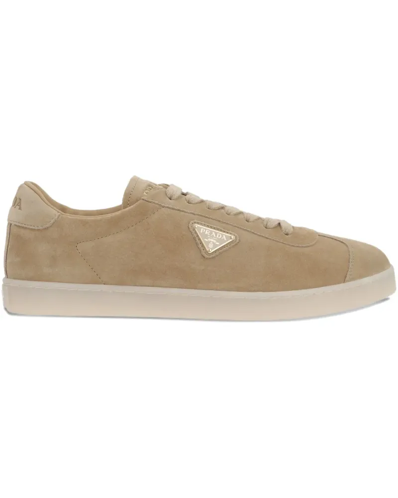 Prada Sneakers aus Wildleder - Nude Nude