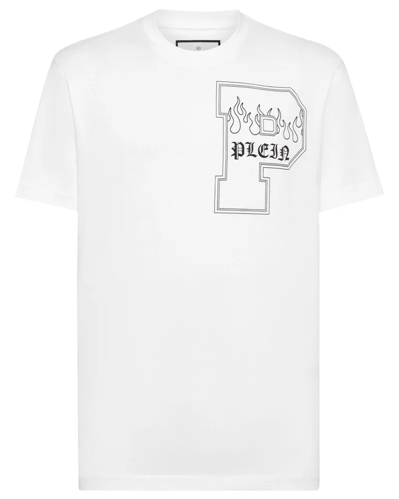Philipp Plein T-Shirt mit Rundhalsausschnitt - Weiß Weiß