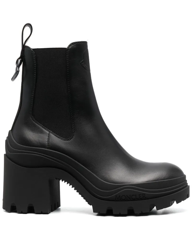 Moncler Stiefel mit Blockabsatz 90mm Schwarz