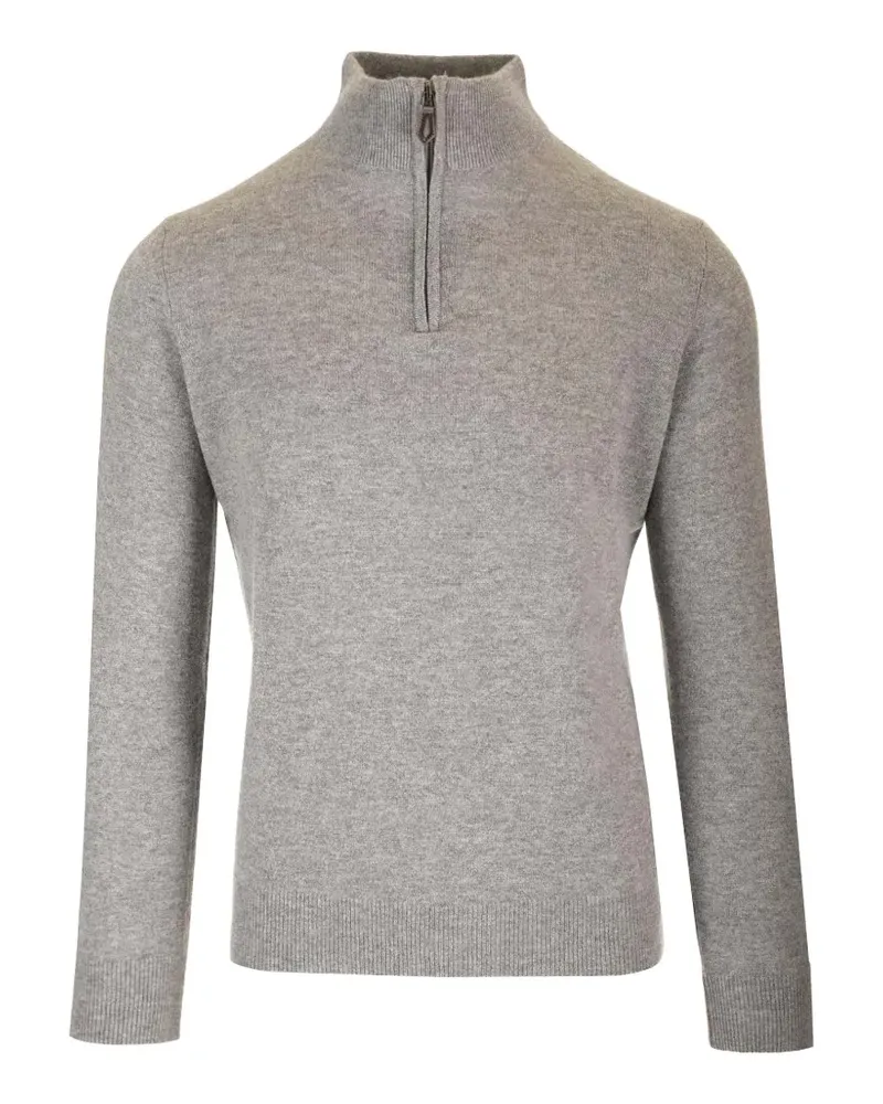 Al Duca D’Aosta 1902 zip-fastening cashmere jumper - Grau Grau