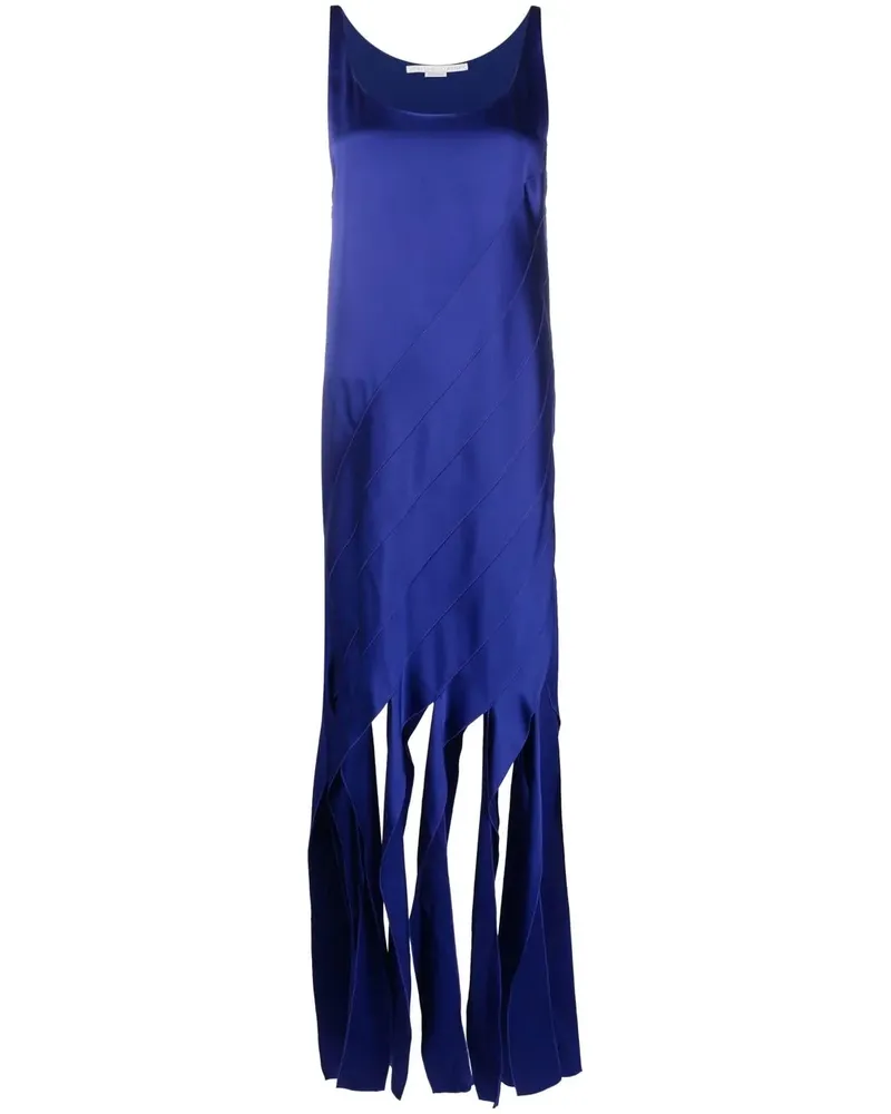 Stella McCartney Kleid mit Fransensaum - Blau Blau