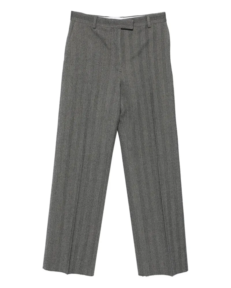 Ferragamo Hose aus Wollgemisch - Grau Grau