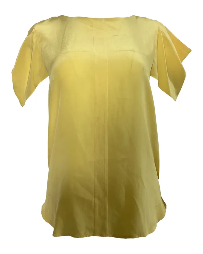 Sandro tie-fastening silk blouse - Gelb Gelb