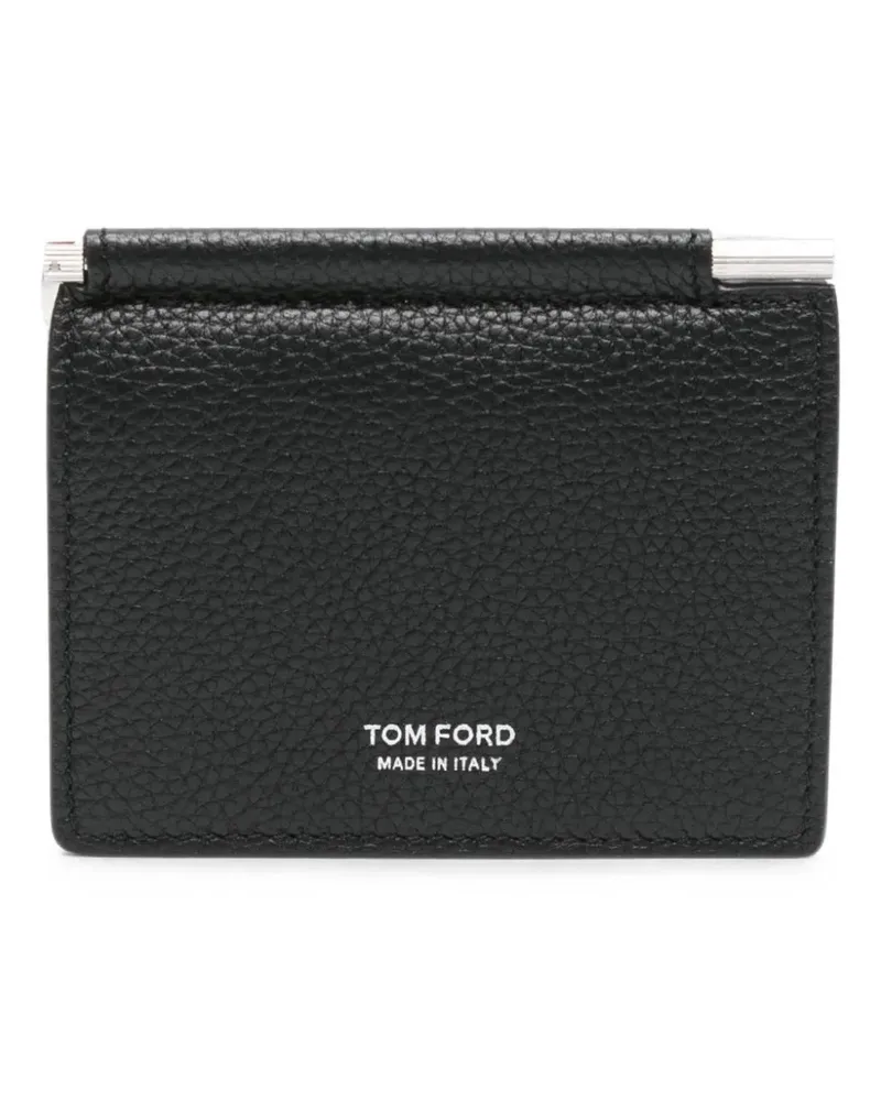 Tom Ford Portemonnaie aus gehämmertem Leder - Schwarz Schwarz