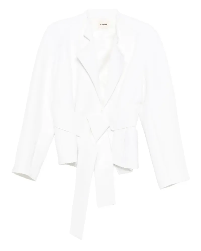 KHAITE Edith Blazer mit Gürtel - Nude Nude