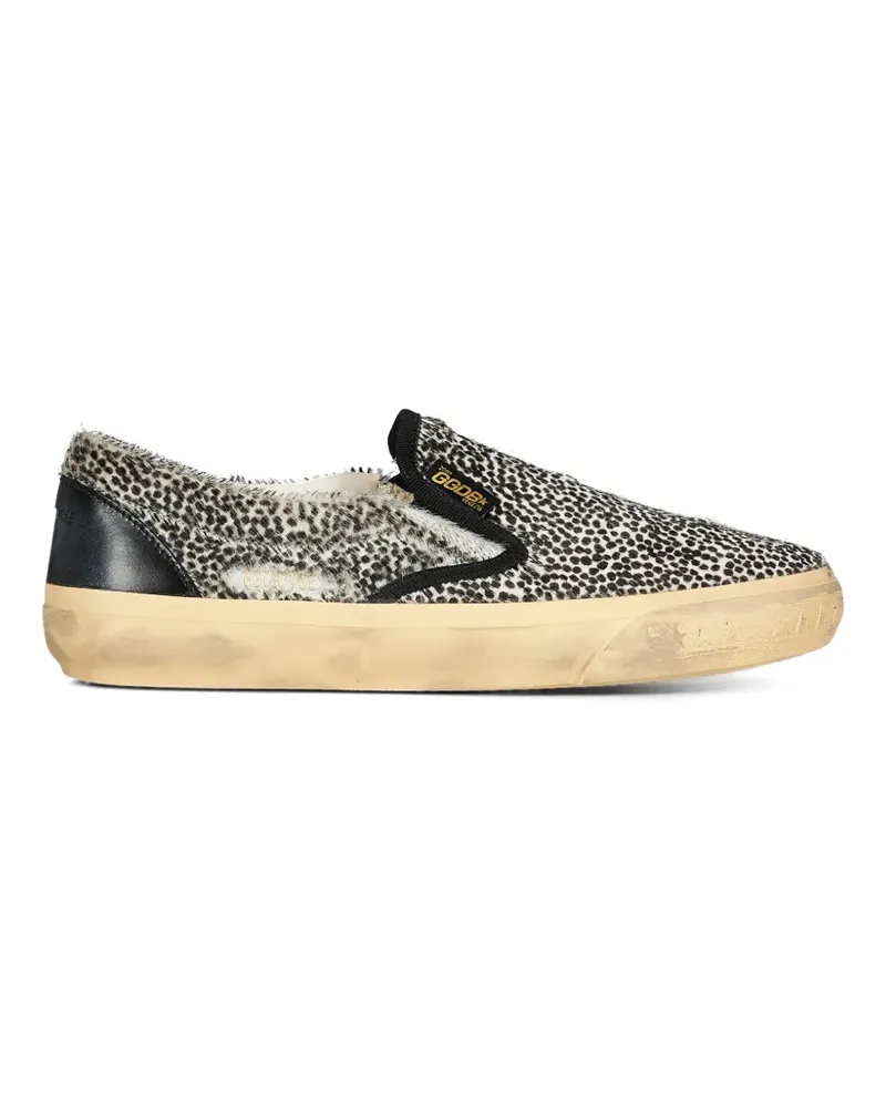 Golden Goose Slip-On-Sneakers mit Leopardenprint - Weiß Weiß