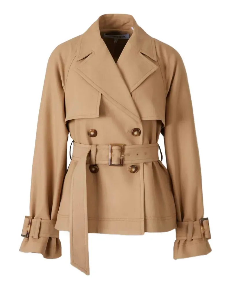 Veronica Beard Lazaro Jacke mit Gürtel - Nude Nude
