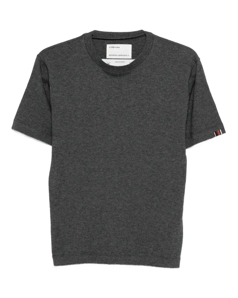 extreme cashmere Gestreiftes T-Shirt - Grau Grau