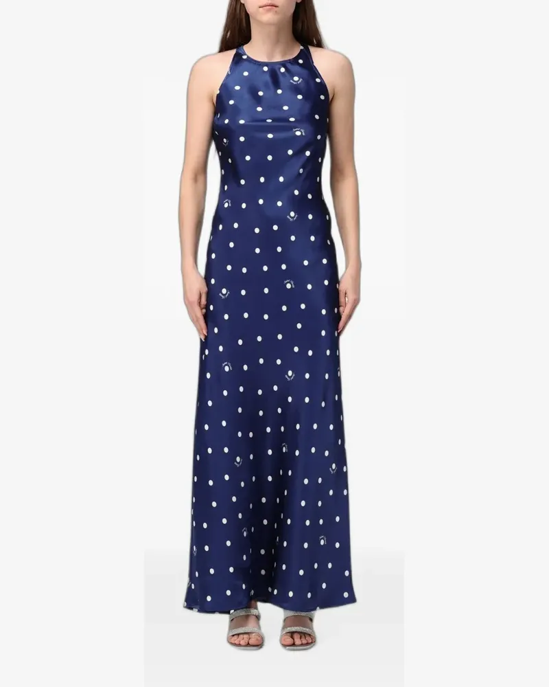 MC2 Saint Barth polka-dot silk dress - Blau Blau
