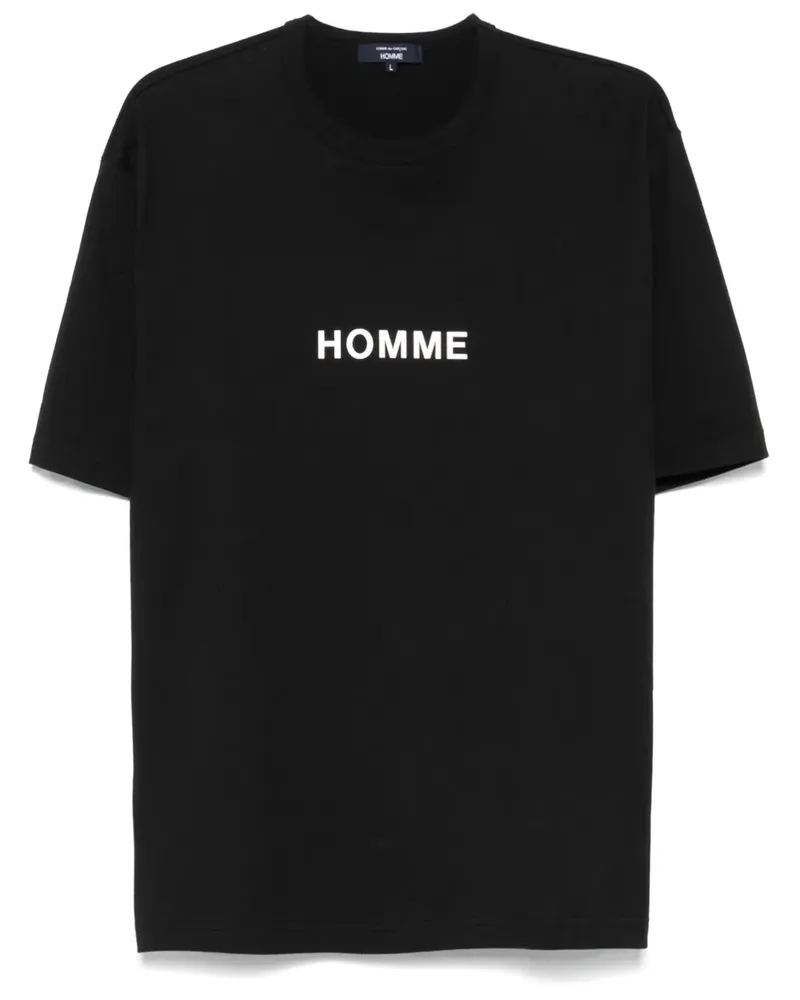 Comme des Garçons T-Shirt mit Logo-Print - Schwarz Schwarz