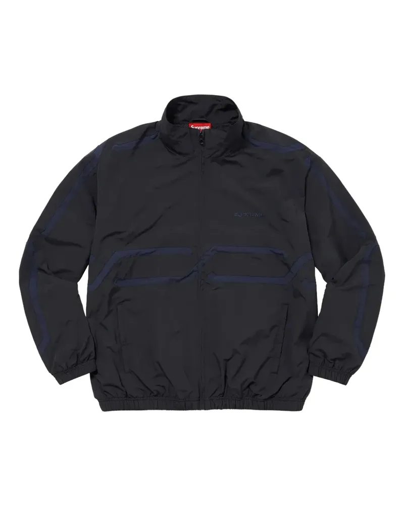 Supreme Being Inset Link chain link track jacket - Schwarz Schwarz