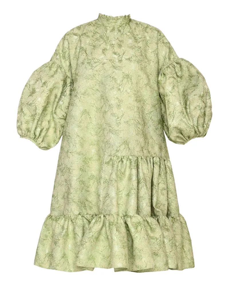 ANOUKI Kleid mit Puffärmeln - Grün Grün
