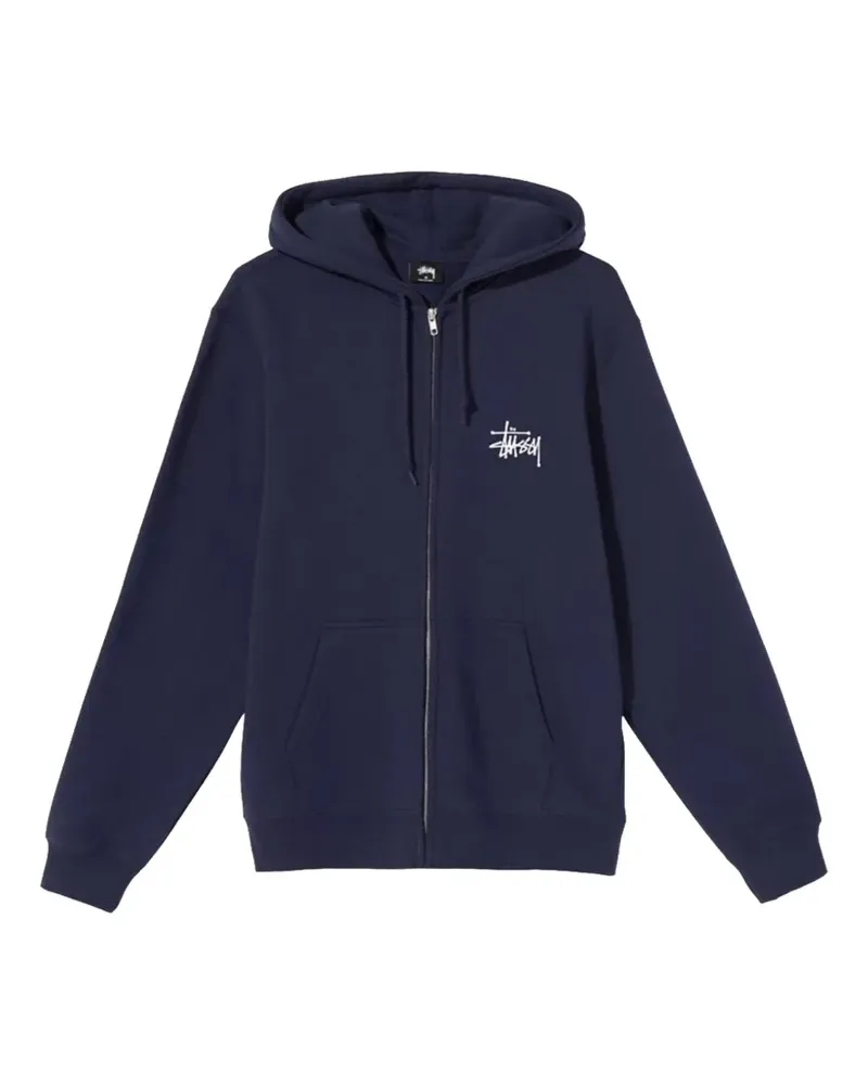 Stüssy Kapuzenjacke mit Reißverschluss - Blau Blau