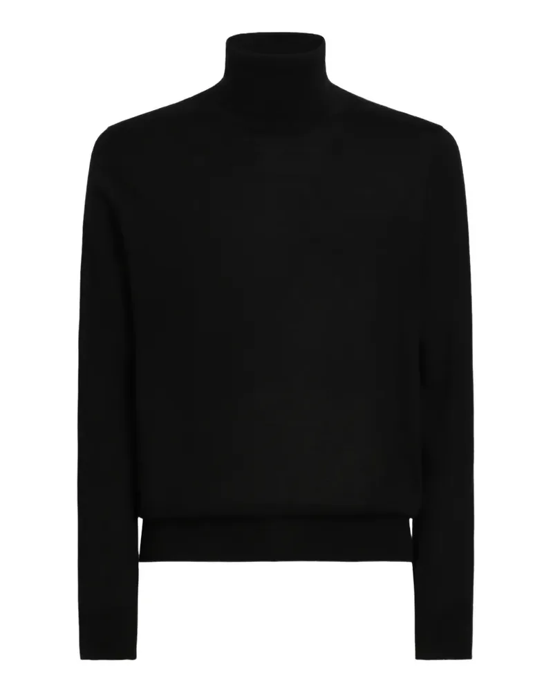 Dolce & Gabbana Rollkragenpullover aus Kaschmir - Schwarz Schwarz
