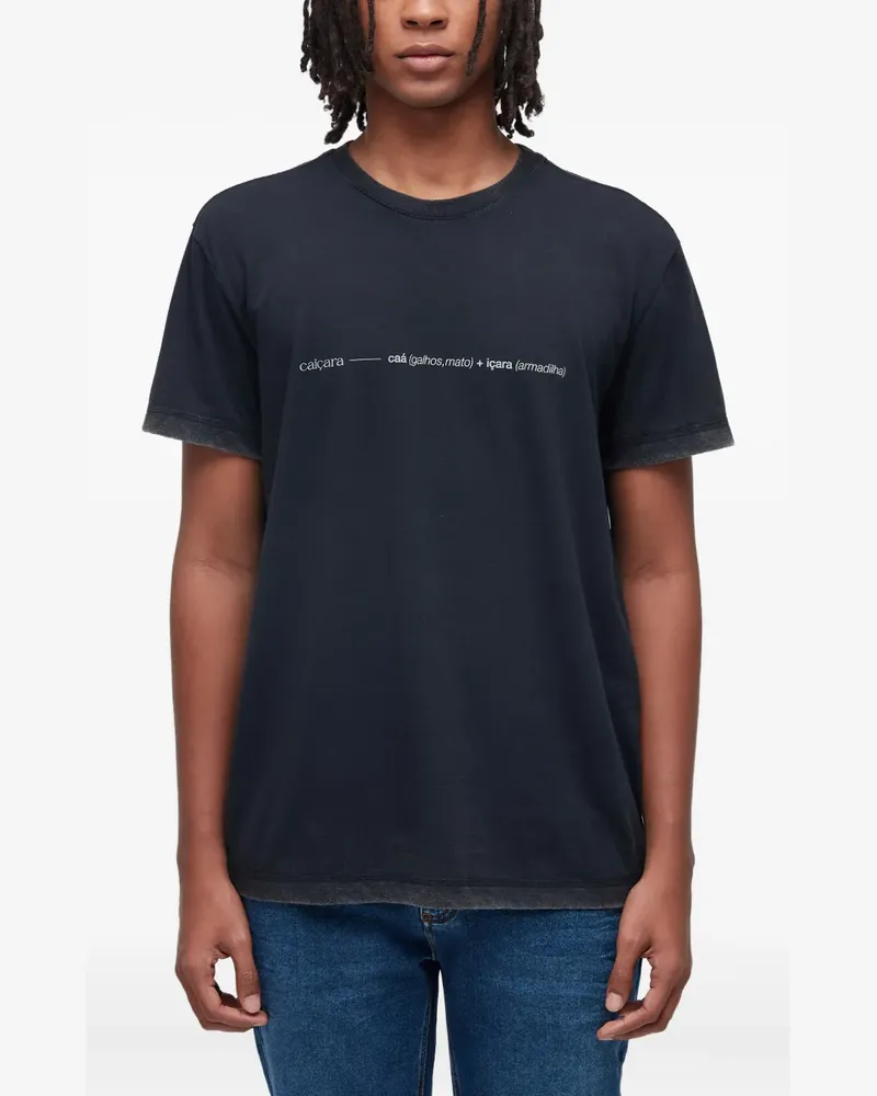 Osklen Klassisches T-Shirt - Schwarz Schwarz